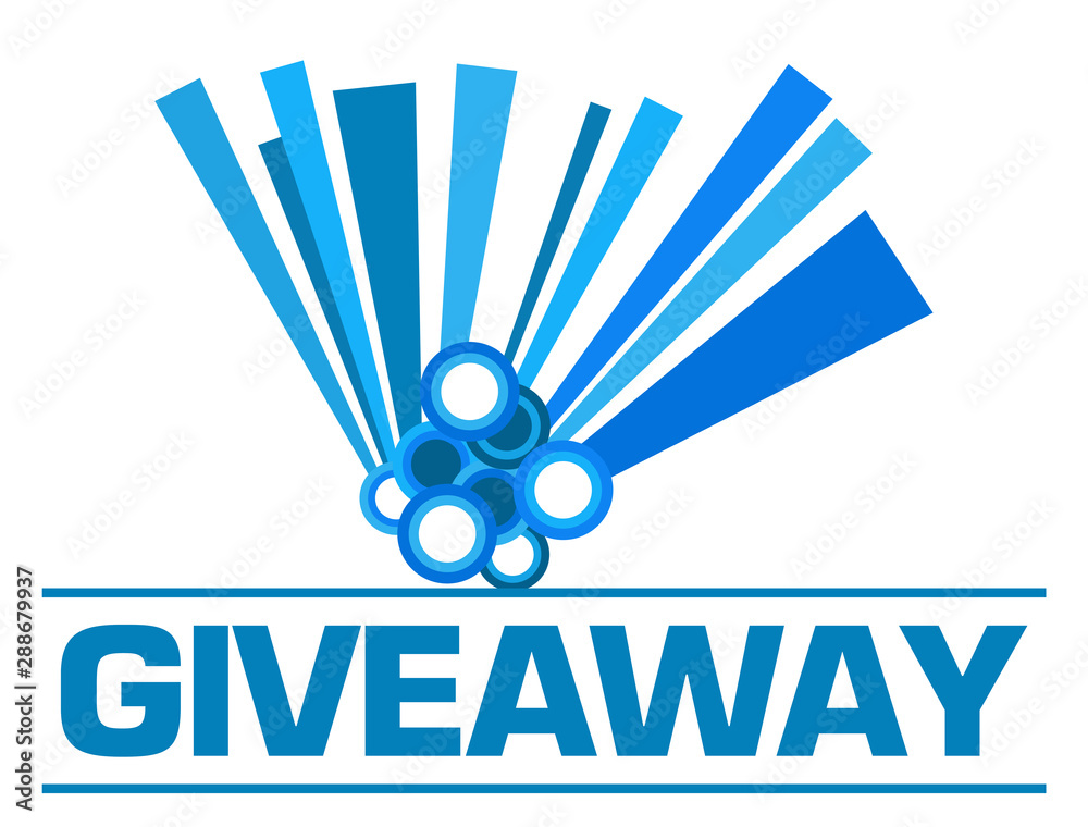 Giveaway Blue Graphical Element Text 