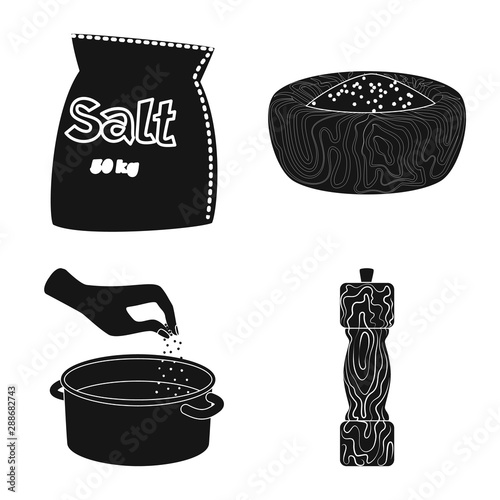 Vector design of natural and baking symbol. Collection of natural and food stock symbol for web.