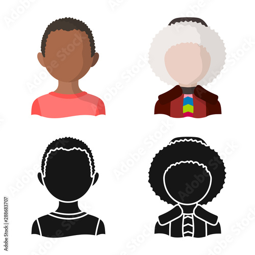 Vector design of imitator and resident icon. Set of imitator and culture vector icon for stock.