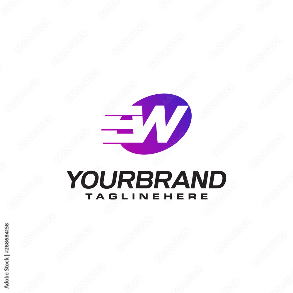 Abstract letter W logo with fast speed lines fast speed moving delivery concept design Abstract letter W logo with fast speed lines fast speed moving delivery concept design