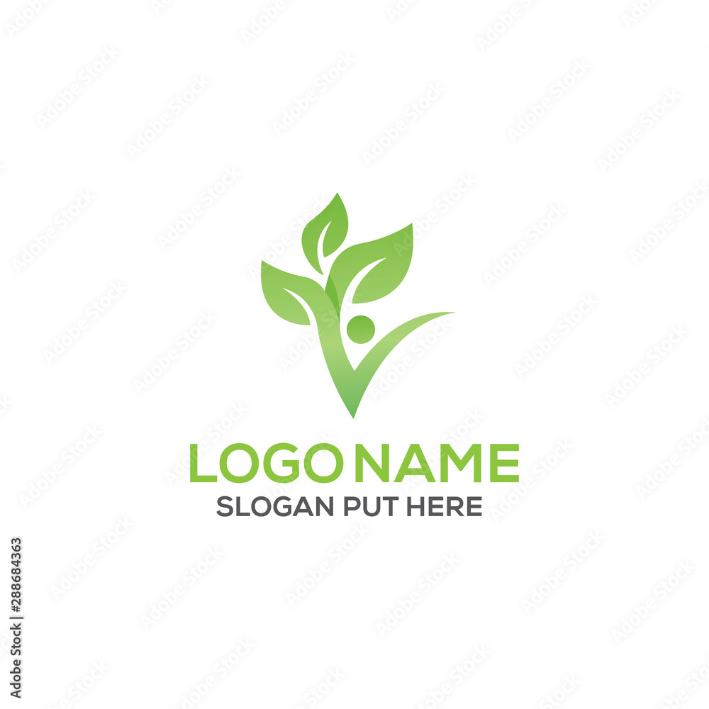 Letter v or healthy right direction logo design template Letter v or healthy right direction logo design template