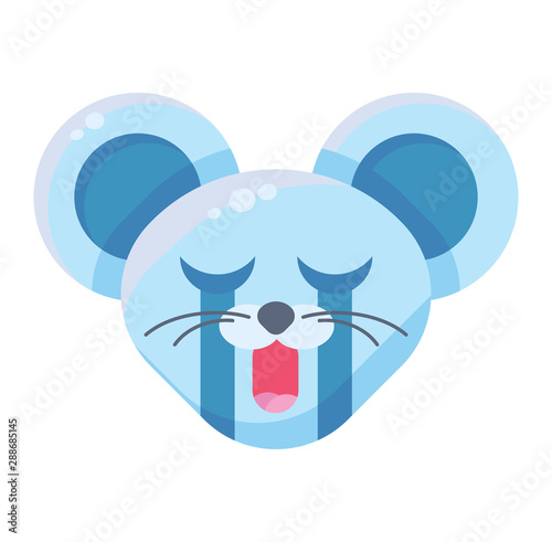 Emoji Cute Funny Animal Mouse Crying Expression