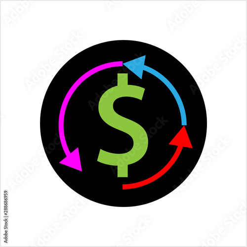 Money Back Dollar Icon Design