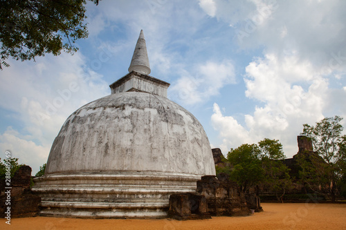 Polonnaruwa - the ruins of an ancient temple, Sri Lanka. photo