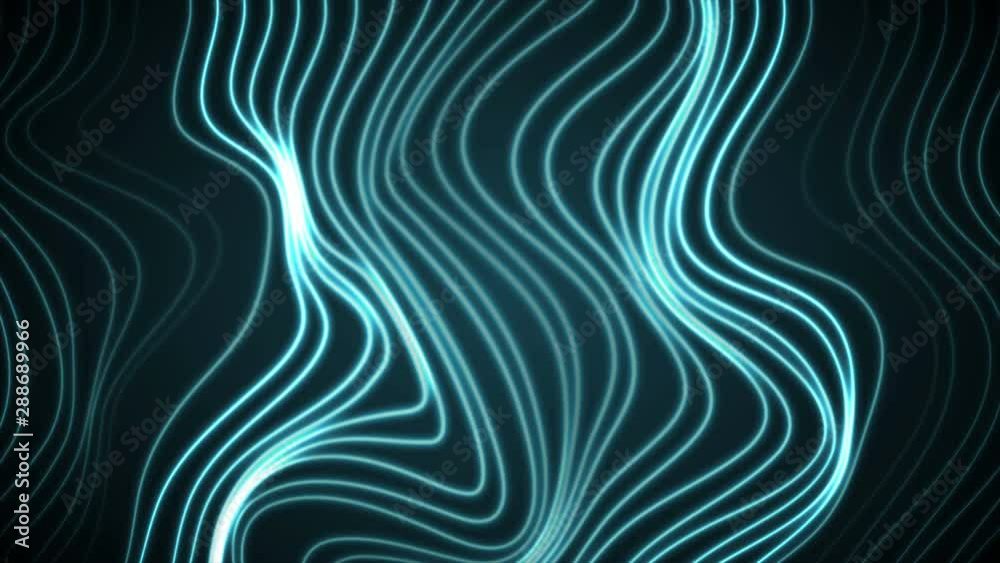 Abstract futuristic blue neon wavy lines motion graphic design. Curved 3d flowing waves tech cyan background. Video animation Ultra HD 4K 3840x2160 Abstract futuristic blue neon wavy lines motion graphic design. Curved 3d flowing waves tech cyan background. Video animation Ultra HD 4K 3840x2160