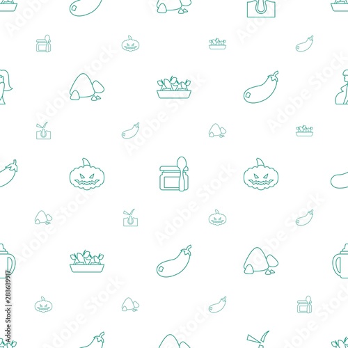 natural icons pattern seamless white background
