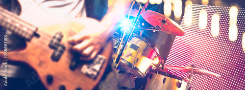 Tableau sur toile Live music and band performer