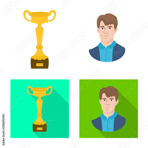 Isolated object of checkmate and thin icon. Collection of checkmate and target vector icon for stock.