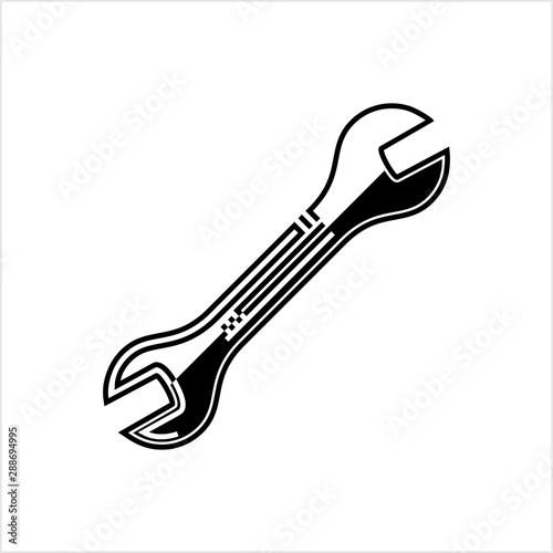 Open End Wrench Icon, Spanner