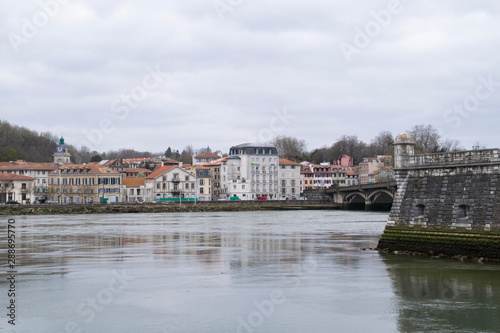 Looking across the Adour River in Bayonne, France © David Johnston