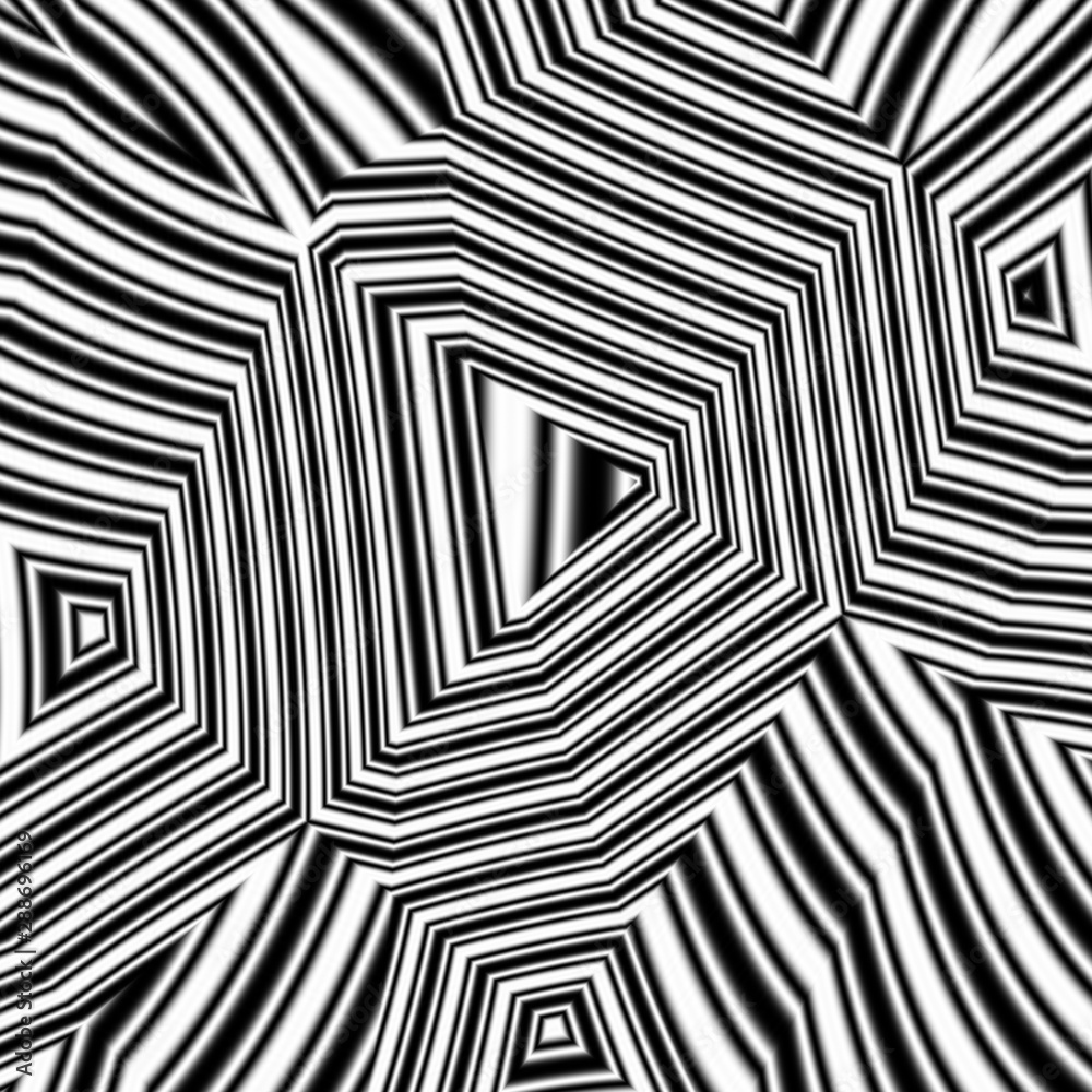 Optical illusion abstract graphic pattern design