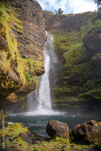 Gluggafoss (also called Merkjárfoss) waterfall Iceland