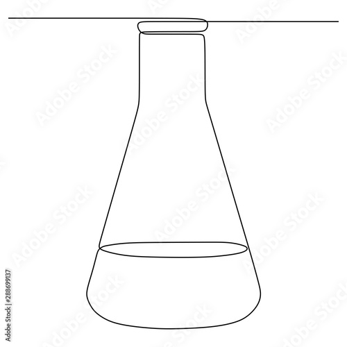 one line drawing chemical s...