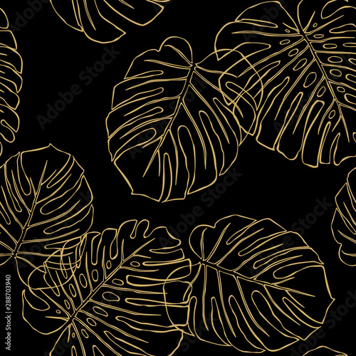 Golden leaves of a plant Mo...
