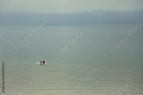 the swimming in the Dead sea in jordan kingdom