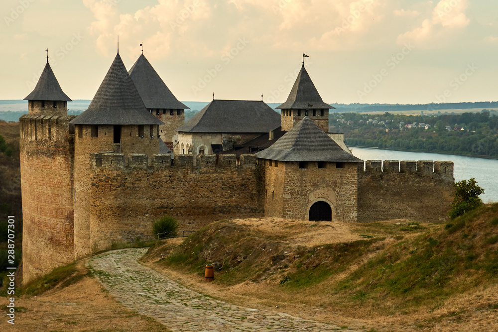 Medieval fortress in the Khotyn town Ukraine