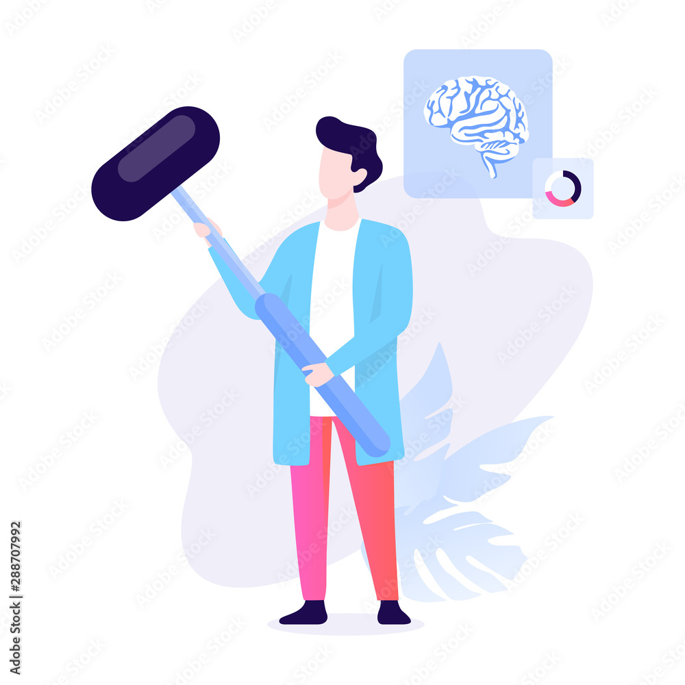 Neurologist doctor with a hammer. Clinic diagnostic, health treatment Neurologist doctor with a hammer. Clinic diagnostic, health treatment
