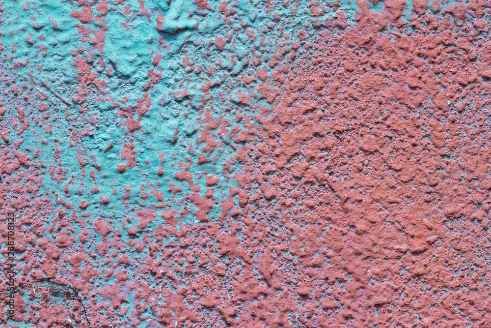 Obraz premium Duo color plastered brick wall texture.