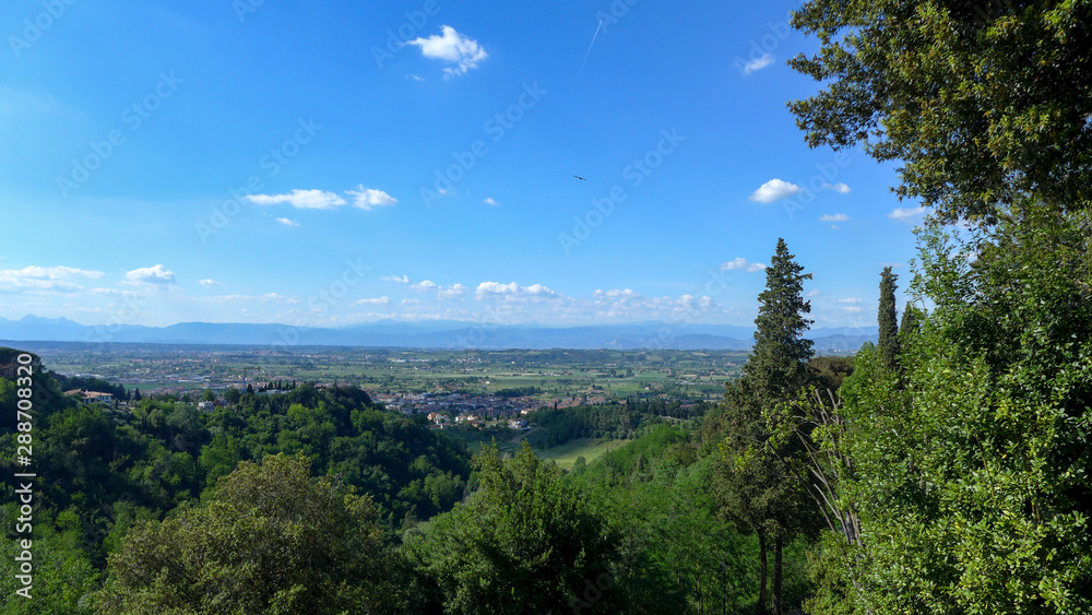 Tuscany countryside landscape.