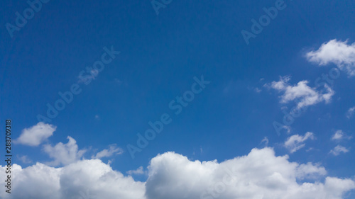 White clound on bluesky with copy space