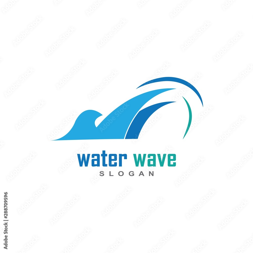 Water Wave symbol and icon Logo Template vector Water Wave symbol and icon Logo Template vector