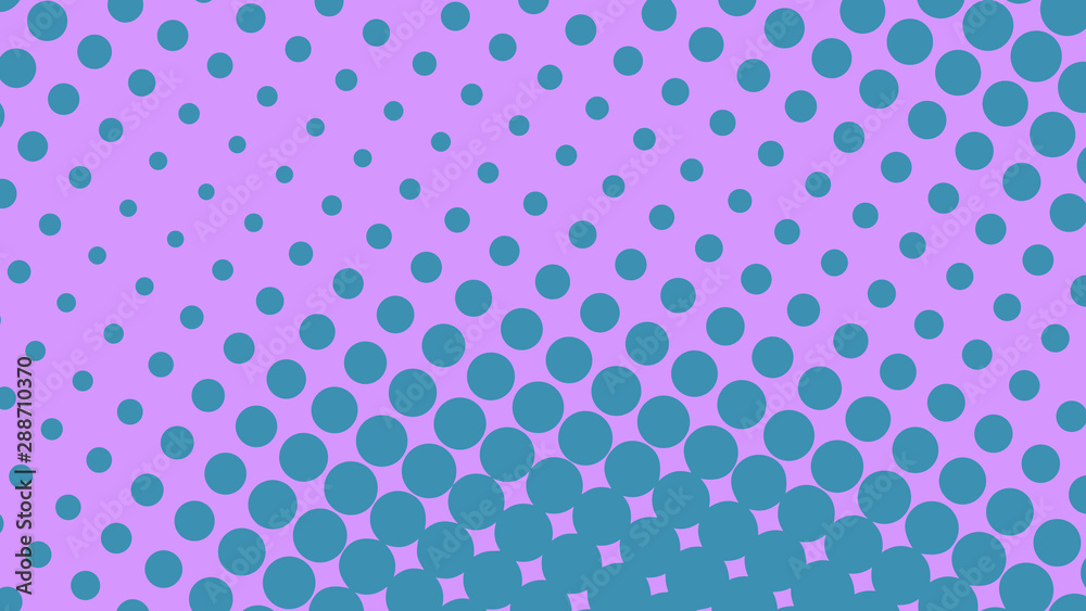 Blue and violet pop art background in retro comic style with halftone dots design isolated Blue and violet pop art background in retro comic style with halftone dots design isolated