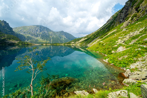 Black Pond under Rysy mountain - Lake in polish Tatra mountains, Poland
