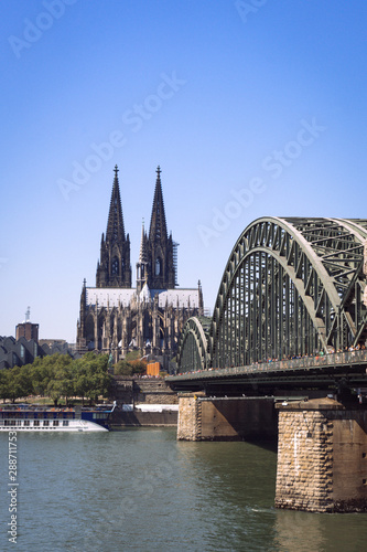 Rhein skyline and Cologne Kathedral 