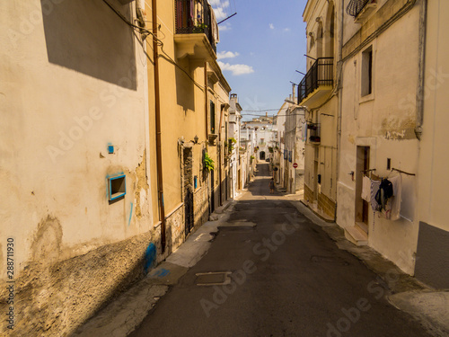 Picturesque street in Ginosa, Apulia, south Italy