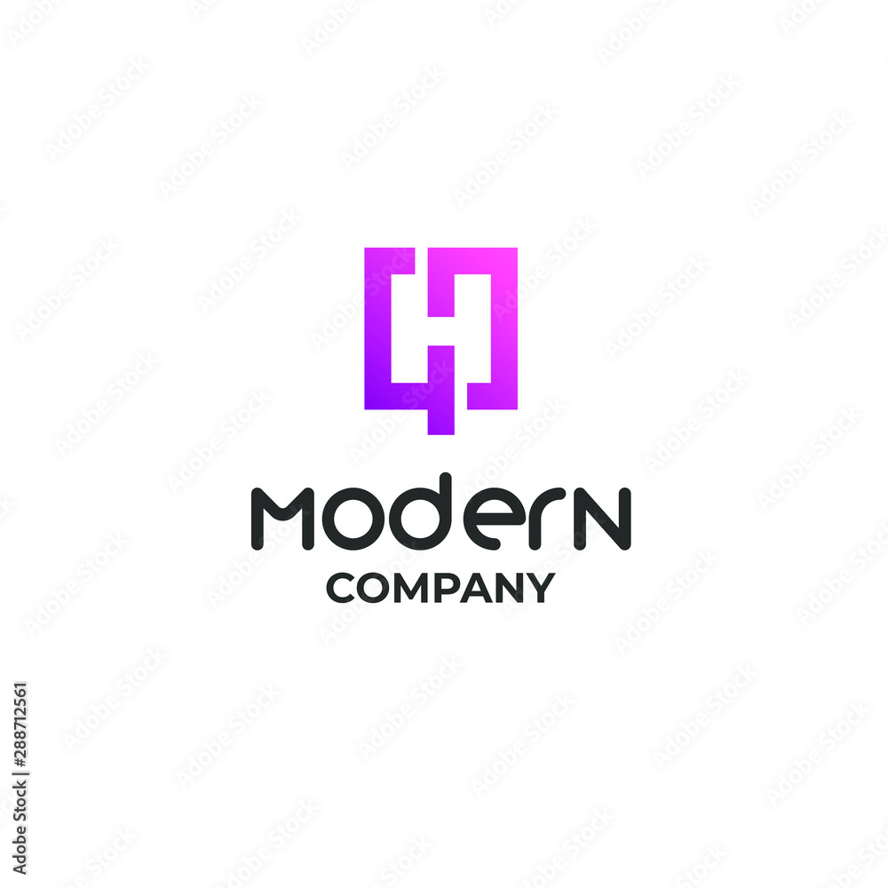 This is a modern logo with contemporary colors