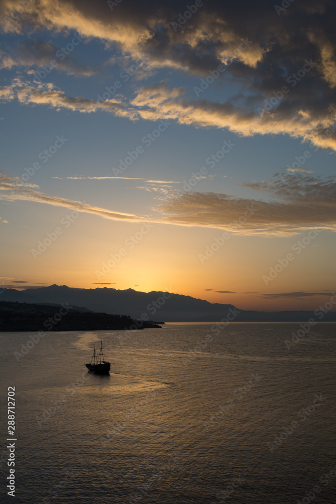 sunset on sea sunset on sea