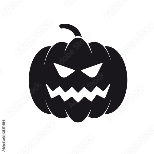 Jack O'Lantern pumpkin vector icon