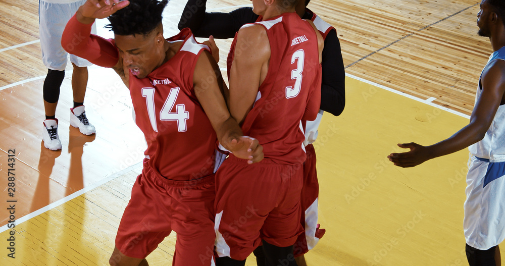 Fototapeta premium Professional basketball player in action on a sports arena