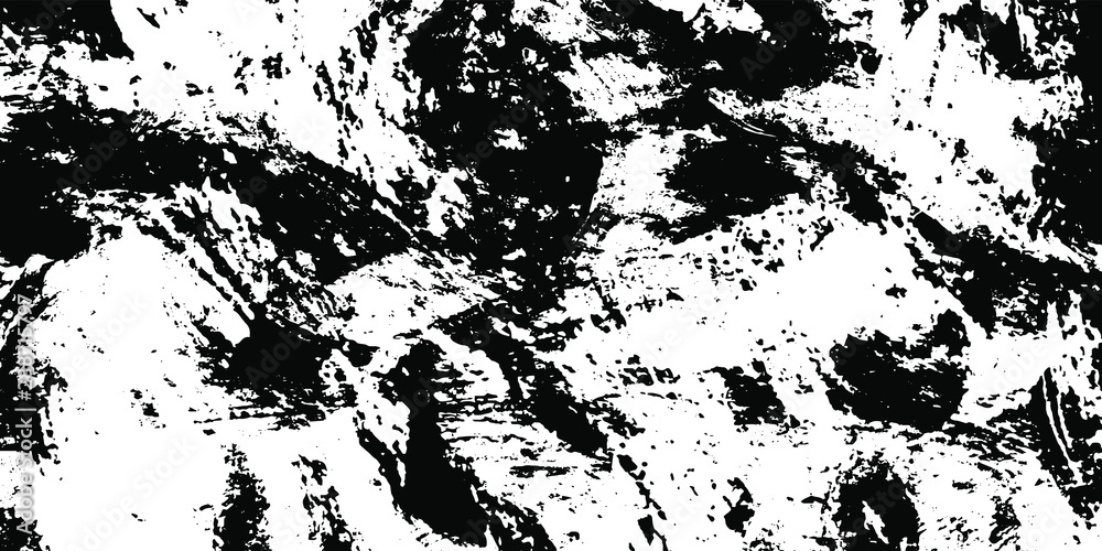 Fototapeta premium Czarno-biały grunge. Streszczenie tekstura podstaw. Zużyta deska vintage. Wektor wzór brudu i plam