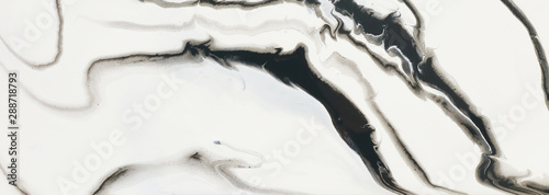 photography of abstract marbleized effect background. black and white creative colors. Beautiful paint. banner photo