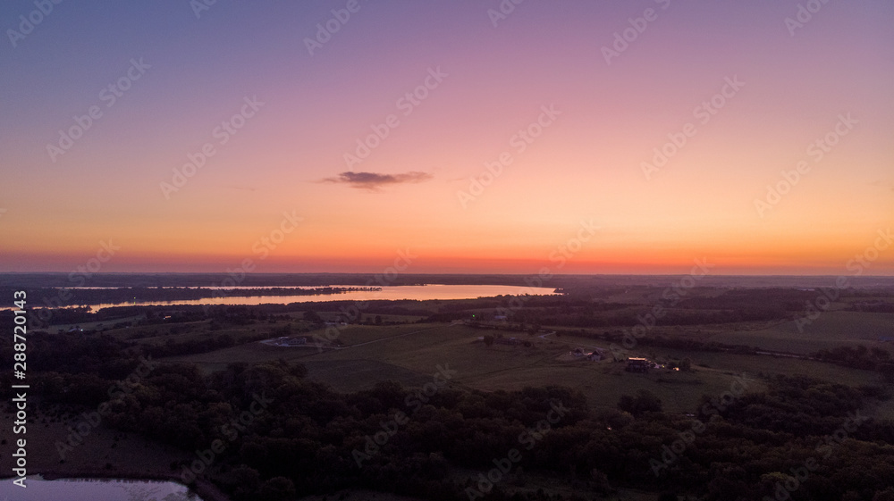 Nebraska landscape drone aerial photographs