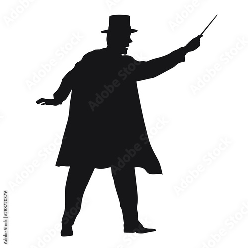 Magician Silhouette