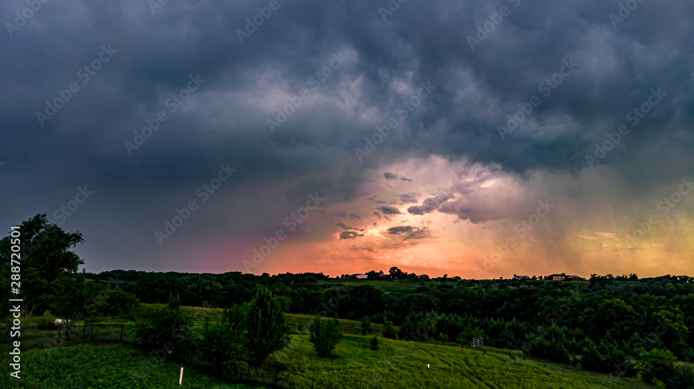 Nebraska landscape drone aerial photographs