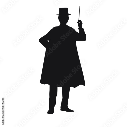 Magician Silhouette