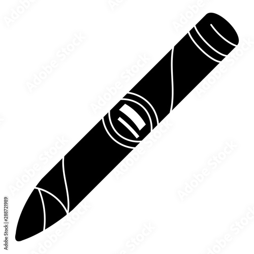 Cuban cigar icon. Simple illustration of cuban cigar vector icon for web design isolated on white background