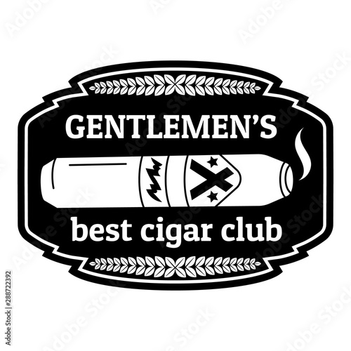 Best cigar club logo. Simple illustration of best cigar club vector logo for web design isolated on white background