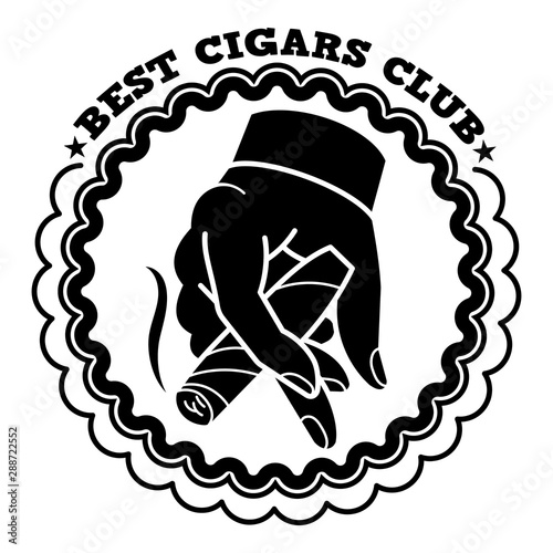 Best cigars club logo. Simple illustration of best cigars club vector logo for web design isolated on white background