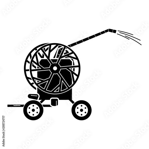 Tractor water pump icon. Simple illustration of tractor water pump vector icon for web design isolated on white background