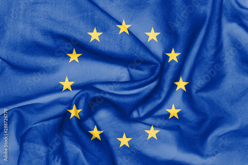 European Union flag as background © estherpoon