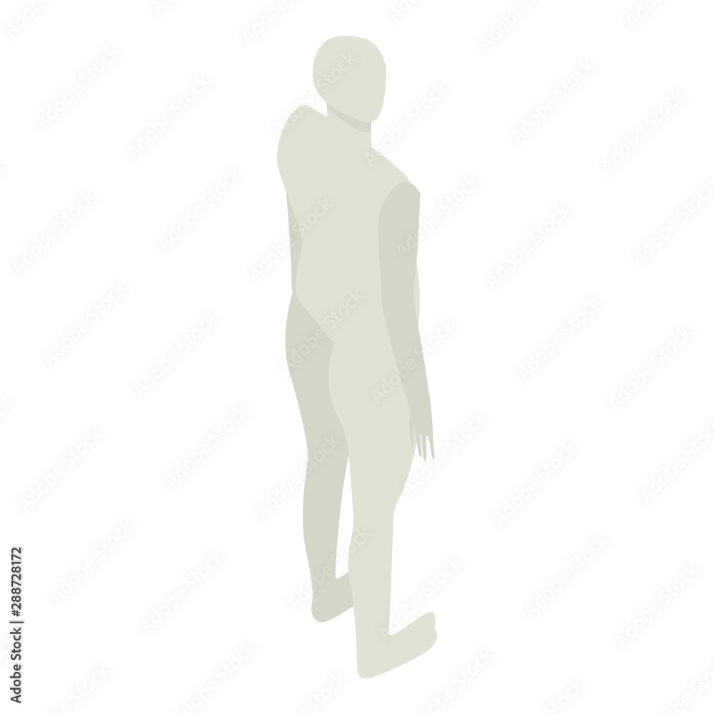 Mannequin icon. Isometric of mannequin vector icon for web design isolated on white background Mannequin icon. Isometric of mannequin vector icon for web design isolated on white background