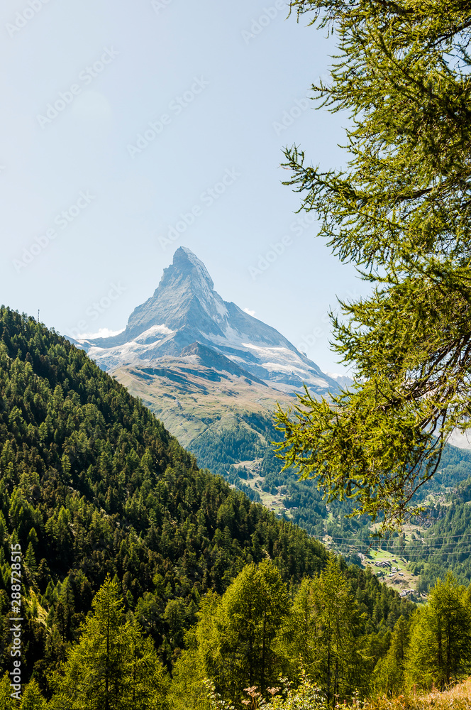 Zermatt, Findeln, Matterhorn, Wanderweg, Sunnegga, Findelschlucht, Alpen, Gletscher, Wallis, Sommer, Schweiz