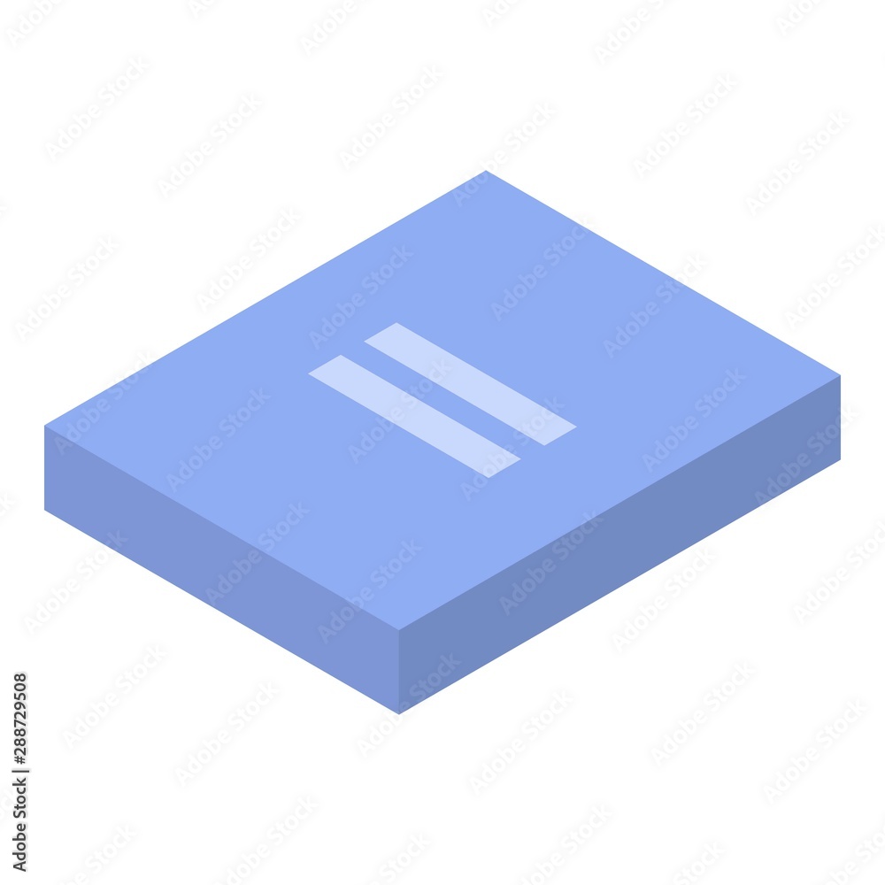 Lab folder icon. Isometric of lab folder vector icon for web design isolated on white background Lab folder icon. Isometric of lab folder vector icon for web design isolated on white background
