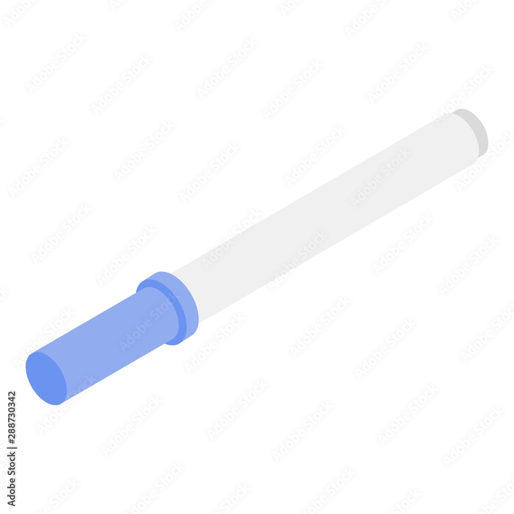 Lab pipette icon. Isometric of lab pipette vector icon for web design isolated on white background Lab pipette icon. Isometric of lab pipette vector icon for web design isolated on white background
