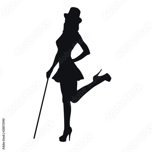 Female Magician Silhouette