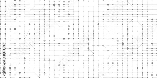 Technological background of dots and lines.Geometric vector background.